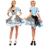 Sexy Alice in Wonderland Cosplay Costume Adult Women Halloween Party Maid Costume Storybook Alice Queen of Heart Fancy Dress