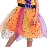 Fancy Witch Costume Cosplay For Girls Halloween Costume For Kids Carnival Party Suit Dress Up