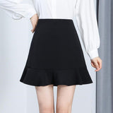 Lolita Mermaid Mini Sweet Japanese Harajuku Girls Black Skirt Korean Style Office Ladies Student Cute Shorts Bottoms