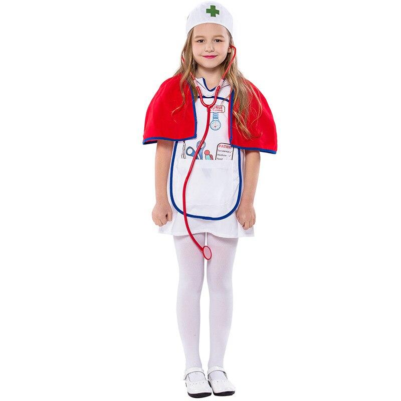 Cute Nurse Costume Cosplay Girls Halloween Costume For Kids