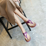 New Women Summer Wedge Sandals Bohemian Fashion Classic Non-slip Shoes Plus Size