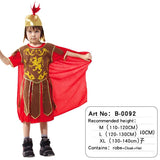 Halloween Children&#39;s Costumes Roman Warrior Sets Adult Performing Costumes Spartan Warrior Clothes Dress Up No Weapons