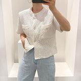 Women Cardigan Knitted Sweater Vintage Casual Single-breasted Cardigans Elegant O-Neck Femme Tops Streetwear
