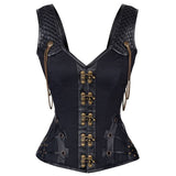 Gothic Steampunk Corsets Bustiers Lace up Vest BONED Lingerie Body Shaper Slimming Top Burlesque