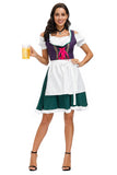 3pcs/Set Traditional Womens Oktoberfest Dress Beer Wench Maid Costume Carnival Fancy Dress
