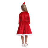 New Christmas Clothes Children Santa Claus Dress Kids Girls Festival Party Cosplay Dresses One Piece child New year costume