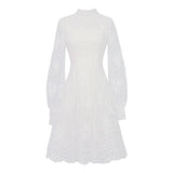 Elegant Fairy Dress Women French Style Designer Party Long Sleeve Vintage Chiffon Dress Women's Clothing