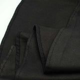 Black Elegant Button Front Women Vintage A Line High Waist Belted Knee Length Swing Dress
