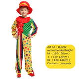 Holiday Carnival Variety Funny Clown Costumes Christmas Adult Boy Girl Joker Costume Cospaly Party Dress Up Clown Suit Costumes