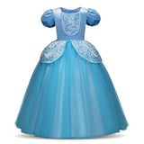 Girls Princess Costume For Kids Halloween Cosplay Party Fancy Dress Up Children Christmas Carnival Clothes