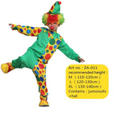 Holiday Carnival Variety Funny Clown Costumes Christmas Adult Boy Girl Joker Costume Cospaly Party Dress Up Clown Suit Costumes