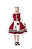 Little Red Riding Hood Costume Kids Girls Roleplay Lolita Dress Fancy Party Halloween Fantasia Carnival Fairy Cosplay Costume