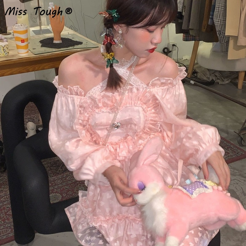 Japanese Kawaii Plaid Strap Dress Women Sweet Bow Designer Party Midi Dress  Female Casual Korean Fashion Winter Cute Dress 2022
