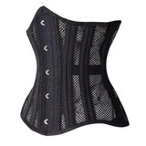 Sexy Women Lace Up Corset Bustier Top Plus Size Corselet Steel Bone Waist Trainer Underbust Corsets Breathable Slimming Belt