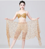 Lady Women Belly Dance Hip Scarf Accessories Hand-made Hollow-out bellydance Waist Chain Wrap Adult Dance Wear