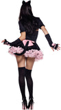 Women Halloween Kitty Costume Adult Cat Girl Animal Cosplay Carnival Purim Masquerade Stage Play Party Dress