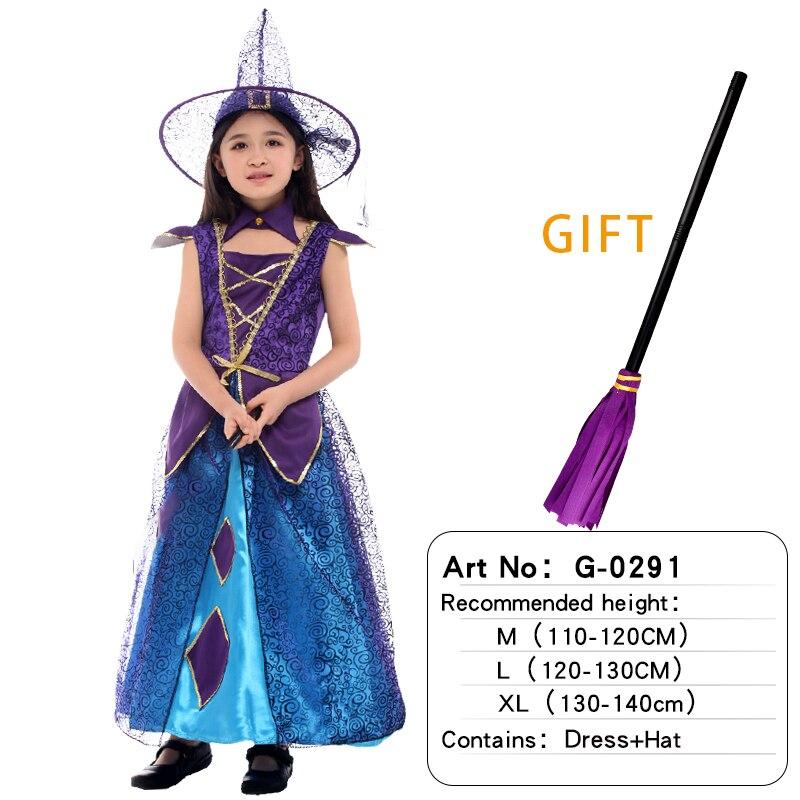 Free shipping Halloween Fancy Fantasia Infant Witch Cosplay Costumes for Children Kids Witch Costume for Girls Witch Bat clothes