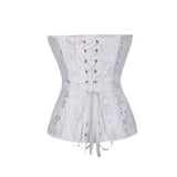 Women's Gothic Jacquard Overbust Corset Waist Slimming Floral Bustiers Corsets Corselet Sexy Lingerie