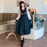 Sweet Lolita Dress Women Spring Elegant Designer Party Midi Dress Female Casual Slim Kawaii Japanese Korean Dress Women 2021 New