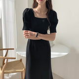 New Summer Women Solid Color Elegant Vestidos Business Party Bodycon Work Office Lady Female Dress