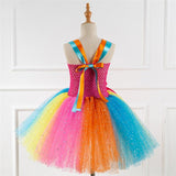 New Arrival Sequin Stripe Princess Dress Costume Cosplay For Girls Halloween Costume For Kids Carnival Party Suit