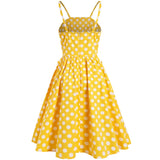 Polka Dot Print Strapless Summer Dresses Women 50S 60S Robe Vintage Pinup Retro Party Rockabilly Dress 2021 Vestidos Elegant