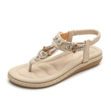 New Women Gladiator Summer Flat Beach Shoes Ladies Open Toe Roman Fashion Sandals Plus Size