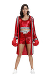 Halloween Adult Women Men Boxing Costume Boxer Role Playing Robe Halloween Carnival Cosplay Fancy Dress
