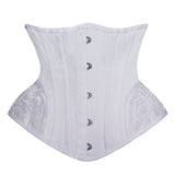 Women Underbust Spiral Steel Boned Waist Trainer Top Embroidery Corsets Shapewear Corselet Bustiers