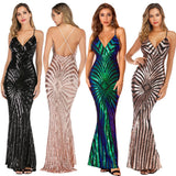 Sexy Sleeveless Cocktail Dress Black Apricot Mermaid Robe De Soriee Spaghetti Strap Sequin Formal Dress For Women Party Gown New