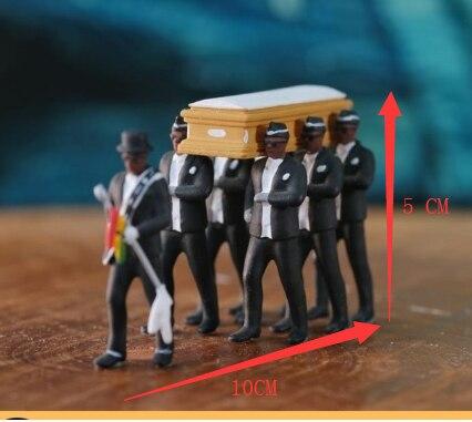 Cosplay Ghana Pallbearers Coffin Dance Black Cap Funeral Dancing Team Display Hat Funny Dressed Costume