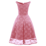 Pink Floral Lace Swing Sleeveless Tunic Vestidos Vintage Elegant Runway Evening Party Formal Dress