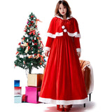 Santa Claus Women Costume Long Dress Christmas Costumes Happly New Year Santa Claus Cosplay New Arrival