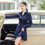 2021 Spring French New Chic Women's Dresses Elegant Slim Dress Romantic Sexy Mini Shirt Dress