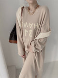 Women Hoodie Letter Printed Long Sweatshirt Dress Casual Fashion Warm Full Sleeve Korean Female Hollow Out Vestidos