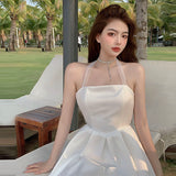 Summer Sexy Elegant Strap Dress Women Sweet Sleeveless Party Mini Dress Female Casual Kawaii Beach Club Fairy Dress 2021 New