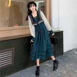 Sweet Lolita Dress Women Spring Elegant Designer Party Midi Dress Female Casual Slim Kawaii Japanese Korean Dress Women 2021 New