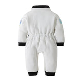 Halloween Astronaut Costume Space Suit Rompers for Baby Boys Toddler Infant Birthday Party Christmas Cosplay Costumes