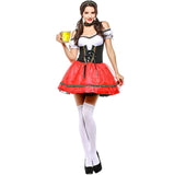 Plus Size Sexy Ladies Oktoberfest Costume Carnival Bavarian Beer Wench Maid Outfit Cosplay Fancy Party Dress