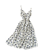 Women' Summer Holiday Print Sundress Spaghetti Strap Beach Style Sleeveless Maxi Dresses