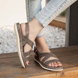 Women Summer New Style Korean Sandals Leather Open Toe College Wind Comfortable Beach Shoes