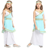 New Girls Jasmine Aladdin Lamp Costume Cosplay Arab Princess Dress Halloween Costume For Kids Party Cosplay Clothing