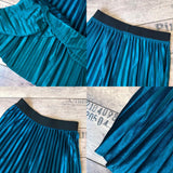 New 9 Color Long Women High Waisted Soft Skinny Velvet Pleated Elegant Maxi Skirt
