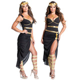 Halloween Party Exotic Ancient Egyptian Pharaoh Costume For Wome Cosplay Outfit Suit Cleopatra Princess Long Dress