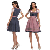 High Quality Germany Bavarian Oktoberfest Beer Girl Costume Maid Wench Fancy Dress Dirndl For Adult Women