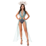 Sexy Roman Egyptian Queen Cleopatra Costume Adult Halloween Carnival Party Greek Goddess Hydra Witch Cosplay Clothing