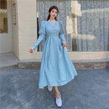 Solid Elegant Dress Women Winter Patchwork Lace Party Midi Dress Female Casual French Style Sweet Kawaii Korean Dress