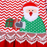Christmas Kids Girls Dress for Baby Children Santa Claus Girl Lace Clothes Festival Red Costume Xmas Autumn Props 9M-6 Years