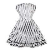 Plus Size Square Neck Tie Front Sleeveless Polka Dot Vintage Elegant Summer A Line Rockabilly Dress