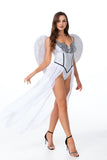 Halloween Party Cosplay Costume Adult Sexy Angel wings White Feather cosplay Dance Stage Show Masquerade Fancy Outfits